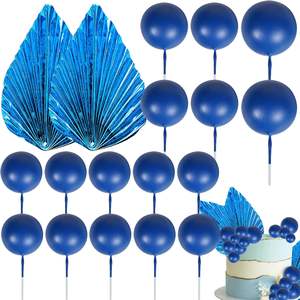 Vente Flash Transfrontalière : 20 Pièces de Décorations en Mousse Colorée et Éventails en Papier pour Gâteaux, Idéales pour Anniversaires et Mariages - Product Image 3