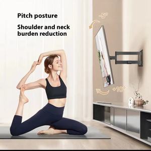 NB SP2 <span class=keywords><strong>Support</strong></span> mural à <span class=keywords><strong>bras</strong></span> long pour téléviseur 65-86 pouces <span class=keywords><strong>Support</strong></span> télescopique en acier et métal Rotation à 90 degrés Supports pour téléviseur à gauche Chariots - Product Image 5