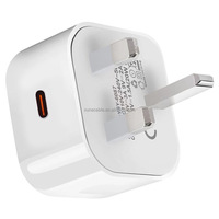 Chargeur rapide PD20W, port TYPE-C unique, adaptateur de voyage à charge rapide PD pour Apple Android