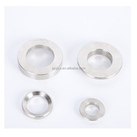 Magnet Cincin Neodymium Super Kuat Ukuran Kustom NdFeB Magnet Cincin Magnetik Teraksial Magnet Permanen Tanah Jarang Grosir