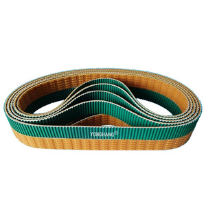 Correa de poliuretano Yonghang T5 510 840 con base de tela verde y diseño estampado para máquina cortadora de salchichas - Product Image 5