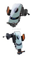 Support de téléphone portable pour voiture avec chargeur sans fil 15W, charge rapide, infrarouge, support de téléphone mobile pour voiture