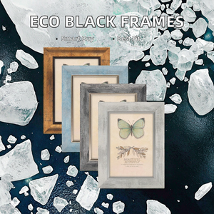 Cadre photo rectangulaire noir moderne, fabrication économique, tailles 5x7, 8x10, 11x14, cadre en fer pour affiches, décoration intérieure, respectueux de l'environnement - Product Image 2