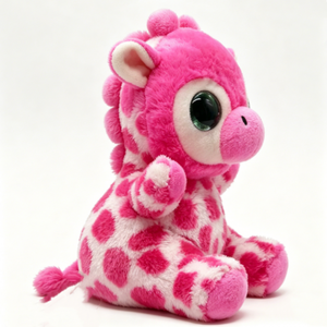 Customized <b>Pink</b> giraffe plush toy,Giraffe stuffed animal,Sitting giraffe plush - Product Image 2