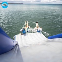 Toboggans et piscine gonflables de parc aquatique portable en PVC pour enfants et adultes à vendre toboggan de parc aquatique flottant pour lac piscine mer