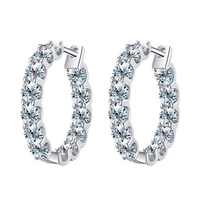 Nouvelles Boucles d'Oreilles en Argent 925 Plaqué Or, Diamants de Laboratoire Personnalisables, Luxe Naturel, Meilleures Ventes, Fournitures en Gros Disponibles pour Femmes