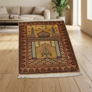 พรมละหมาดขนสัตว์ Radiant Refuge ทำมือ - Product Image 3