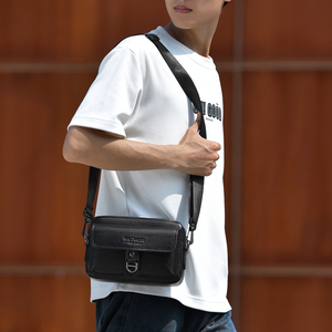 Bolso Bandolera de Piel Sintética Vintage de Lujo, Bolso Mensajero Mini Casual Impermeable, Bolso de Hombro para Negocios con Múltiples Bolsillos - Product Image 6