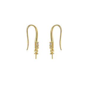 โซ่เงินแท้ S925 รูปทรงโอ สำหรับทำต่างหูมุก DIY ฐานเปล่า ชิ้นส่วนเครื่องประดับ DIY กึ่งสำเร็จรูป - Product Image 5