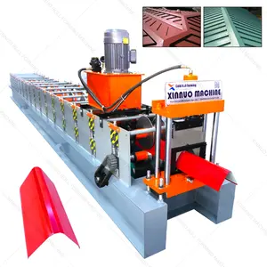 XN Glazed Metal Roof Ridge Capping Tile Roll Forming Machine Production Line