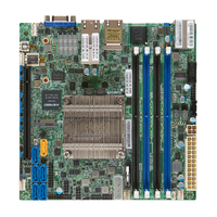 Motherboard Mini-ITX MBD-X10SDV-8C-TLN4F Xeon D SoC 8-Core Broadwell-DE Dual 10GbE dengan Soket Intel Tunggal FCBGA1667