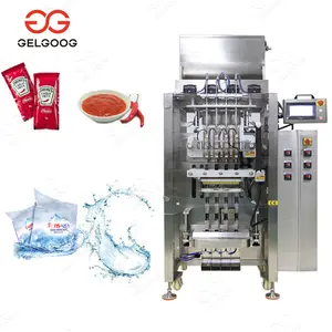 Multi Lane Vertical Automatic Chilli Sauce Paste Packing Machine Sachet Packaging Milk Packing Machine For Liquid Bleach