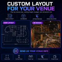 Laberinto de Aventuras Comercial Interior con Trampolín y Estructura de Cuerdas, Diseño Personalizado para Proyectos FEC, Certificación CE y ASTM