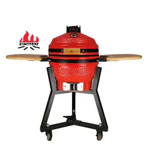 Kimstone Kamado grill of 16 inch easy to clean and operate temperature controllable charcoal use smoker healthy