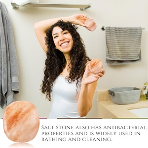 Hình Trái Tim Muối Đá Xà Phòng Pha Lê Massage Làm Sạch Đá Himalaya Muối Đá Massager Tinh Dầu Hương Khuếch Tán - Product Image 6