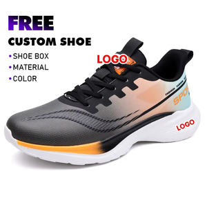 Usine <span class=keywords><strong>de</strong></span> baskets OEM/ODM, chaussures <span class=keywords><strong>de</strong></span> marche décontractées légères, semelle extérieure souple en EVA, logo en <span class=keywords><strong>PVC</strong></span> sur la languette et le quartier supérieur - Product Image 1