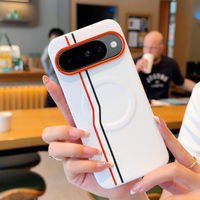 Casing Anti Benturan Kulit PU Matte Magnetik Mewah untuk Google Pixel 11 10 Pro XL / 11 10 Pro / 11 10, Mendukung Pengisian Daya Nirkabel