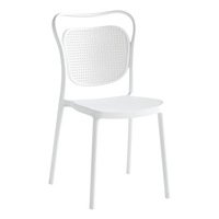 Tabouret de bar en plastique PP imperméable facile à nettoyer avec support de pied robuste pour les zones extérieures, la restauration commerciale et les piscines