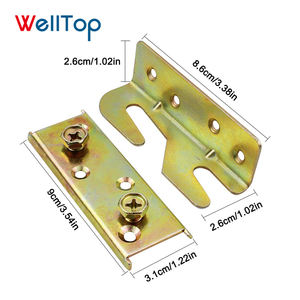 2025 מחברים מקשיים מתכת עבור מסגרת מיטת ריהוט ריהוט בית כלי VT-14.027 - Product Image 3