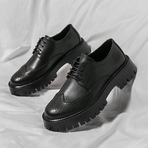 Zapatos de Vestir y Oxford de Estilo Británico para Hombre, con Patrón de Cocodrilo, Parte Superior Ligera, Otoño, Sin Cordones, Casuales, de Boda, con Punta en Pico - Product Image 4