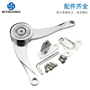 BETOCI Zinc Alloy Cabinet Door Support Rod 360 Degree Multi Angle Furniture Hinge Surface Mount Chrome Plated - Product Image 4