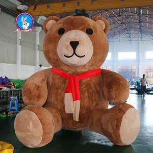 Orso di peluche gonfiabile personalizzabile, modello animale in tessuto Oxford e peluche, per uso in parchi divertimento - Product Image 5