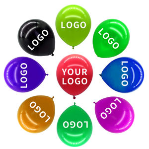 Ballons publicitaires en latex gonflables de couleur noire à bas prix d'usine avec logo personnalisé imprimé - Product Image 3