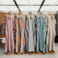 Nouvelle Robe Kaftan Chic Grande Taille pour Femme 2026 – Style Boubou Africain Maxi, Idéale pour les Vacances, Bohème et Traditionnelle, Modeste