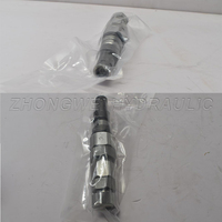 Pièces de vanne de commande d'excavatrice, vanne de décharge pour excavatrices Komatsu, Hitachi, Hyundai, Kubota, JCB, Cummins, pièces hydrauliques d'excavatrice