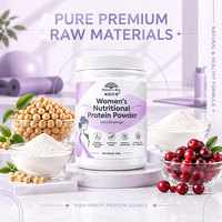 Boisson protéinée solide personnalisée pour femmes, importée, avec isolat de lactosérum et de soja, CLA, DHA, canneberge, multivitamines, calcium, fer, zinc, beauté