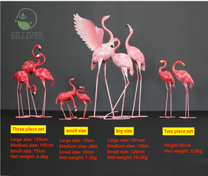 3 Pack decorazione giardino esterno decorazione alta in acciaio da giardino fenicottero animale da giardino - Product Image 4