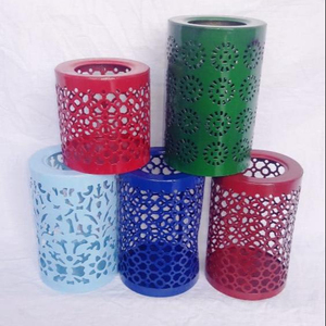 Metal Round Powder Coated Votive <b>Holder</b> - Product Image 1