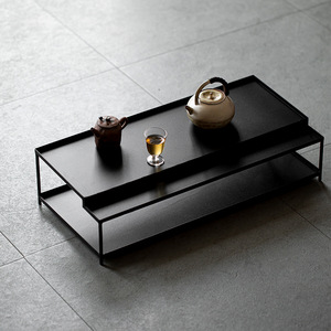 Japanese <b>Iron</b> Coffee <b>Table</b> Small Size Dry Brewing Tea <b>Table</b> For Living Room And Bay Window Maple Tea Shed Color - Product Image 1