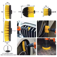 Jeu de brosses de nettoyage de voiture de qualité industrielle DIY serviette de pneu grattoir de fenêtre outil de nettoyage de roue OEM ODM pour lavage de voiture intérieur