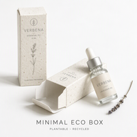 Boîte à Huiles Essentielles en Papier Minimaliste, Emballage Écologique d'Aromathérapie, Boîte Cadeau Moderne Simple en Marbre Blanc pour Huiles Essentielles