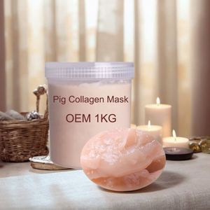 Crème masque au collagène <span class=keywords><strong>de</strong></span> porc 1000g, élimine les rides, peau du visage tendre, étiquette privée OEM, masque facial - Product Image 6