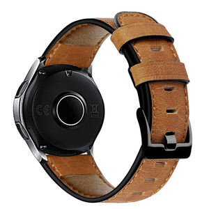 Correa de pulsera inteligente de 22mm, accesorios de pulsera para <span class=keywords><strong>Samsung</strong></span> Galaxy <span class=keywords><strong>Watch</strong></span>, correa de reloj de cuero con cera de aceite Retro de 46mm - Product Image 2