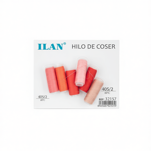 Filo da cucito Ilan 40S/2 6 pezzi colori assortiti per artigianato e cucito - Product Image 2