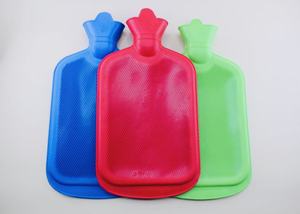 Sac à eau chaude en caoutchouc naturel Sac chaud en caoutchouc réutilisable PVC réutilisable avec housse en peluche 1000ml - Product Image 3