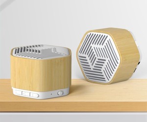 Xách tay mini không dây BT Bluetooth Loa USB Stereo âm thanh hộp âm nhạc thời trang tre loa trong hộp bán lẻ - Product Image 1