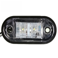 Feu arrière latéral à éclairage automatique 2 LED, clignotant blanc, ambre, rouge, lampe d'avertissement pour SUV, VTT, camions, ajustement universel 12-24V, garantie 2 ans