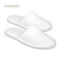 SANHOO Vente en gros Pantoufles moelleuses d'hôtel Commodités de salle de bain confortables Pantoufles unisexes d'hôtel