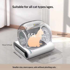 Bestseller EU/USA Lager Automatische Selbstreinigende Katzentoilette Intelligente Katzenklo-Box für Katzen Areneros Para Gatos - Product Image 4