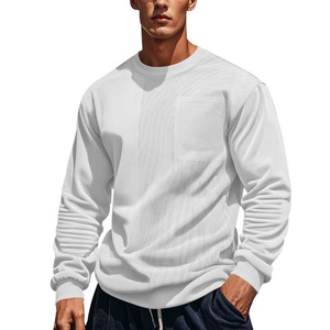 Sudadera Casual para Hombre con Logotipo Personalizado Bordado de Alta Calidad, Cuello Redondo, Hombros Caídos, Sudadera Holgada con Capucha - Product Image 2