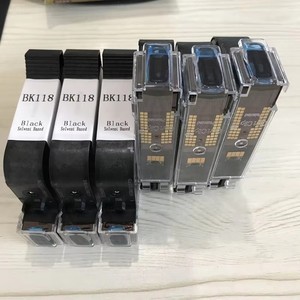 Cartucho de Tinta Negra Compatible BK118 a Base de Solvente con Chip para Impresoras Domino GX30i G230i G35i G20i Gx150i TIJ - Product Image 2