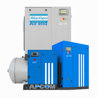 Compresseur d'air 90CFM APCOM 15KW 20HP 15 KW 20 HP 90 Cfm avec Atlas-Copco Chine