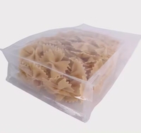Sachet refermable à fond plat transparent en PE de qualité alimentaire à huit soudures latérales, pochette autoportante sécurisée pour chewing-gum et lait