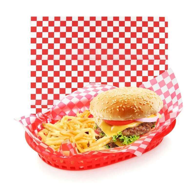 Printed Kraft Wrapping Paper Burger Bags Food Packaging Compost