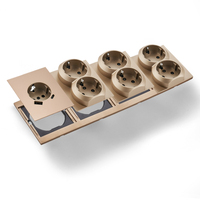 Interruptores y Enchufes de Pared WESA, Enchufe Doble Europeo con USB Tipo C, Enchufe Múltiple para Pared, Combinación Libre, Diseño Moderno y Lujoso