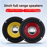 Haut-parleur rond large bande de 3 pouces avec un diamètre extérieur de 90 mm, noir, rouge, jaune, pour cornet de haut-parleur et haut-parleur de fréquences moyennes-basses